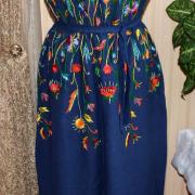 Вишита сукня в українському стилі "Квіти любові" фото