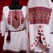 Женская вышиванка "Цветочный ромб" фото Крестик Киев