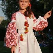 Детское платье вышиванка "Катюша" фото Крестик