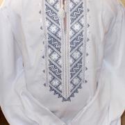 Мужская рубашка вышиванка вышитая крестом. Мужская белая вышиванка купить