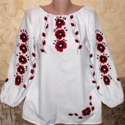 Вышиванка женская на паплине "Маковка" фото