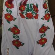 Вышиванка для девочки "Маки распустились"