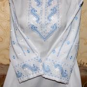 Вышитая женская блузка Бисерная фото