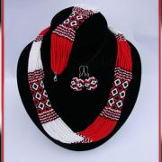 Комплект "Український": сережки, браслет, намисто купити