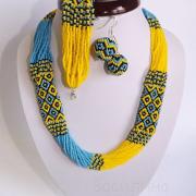 Український набір прикрас з бісеру купити