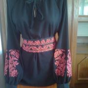 Женская вышиванка "Черный изумруд" фото