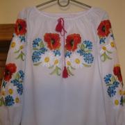 Ніжна вишиванка на дівчинку "Польовий рай" фото