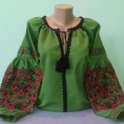 Женская вышиванка "Дерево рода на травке" фото Крестик Киев