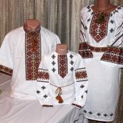 Парные вышиванки для семьи "Мерцание удачи" фото