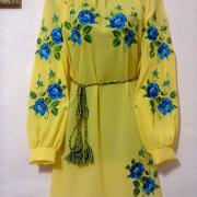 Женское вышитое платье "Солнышко" фото