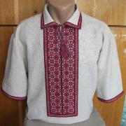 Вышиванка украинская мужская с коротким рукавом
