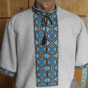 Мужская тениска вышиванка  c коротким рукавом