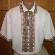 Мужская вышиванка тениска с коротким рукавом купить