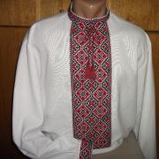 Мужская вышиванка с украинским орнаментом купить Киев