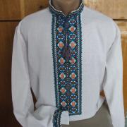 Мужская вышитая рубашка крестиком