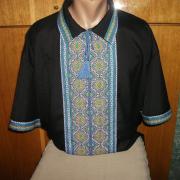 Мужская вышиванка вышитая крестом купить