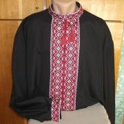 Мужская черная вышиванка купить