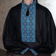 Чоловіча чорна вишиванка "Радзивіл" купити Одесса