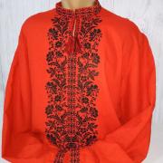 Червона українська вишита сорочка "Громовиця" купити Одесса