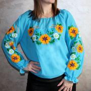  Жіноча вишита блузка "Жовті соняхи" замовити Луцьк
