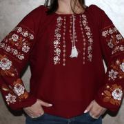 Вишита жіноча блузка "Марсала" купити Харків