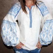 Жіноча українська блузка "Біла зоря" купити