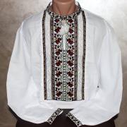 Біла чоловіча вишиванка "Пан Полковник" замовити