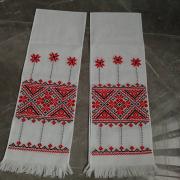 Пара українських рушників для свічок "Щаслива зоря" купити Київ
