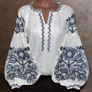 Біла жіноча вишиванка "Аеліта" купити 