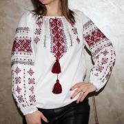 Біла українська блузка "Анжеліка" купити Одесса