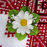 Украинская заколка ромашка в волосы