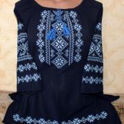 Жіноча вишиванка на шифоні "Зоряне небо" фото