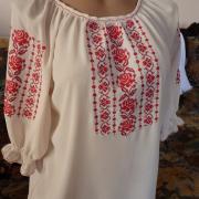 Купить украинскую женскую вышиванку с шифона