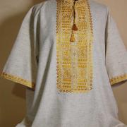 Мужская вышиванка "Золотая"