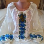 Женская блузка Синие Лилии фото