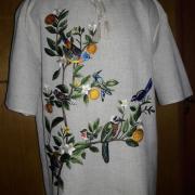 Чоловіча вишиванка "Райські пташки" фото
