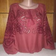 Вышиванка в технике ришелье "Аурика" фото