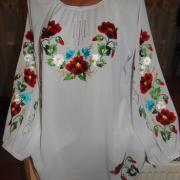 Нарядная женская блузка из шифона белая купить