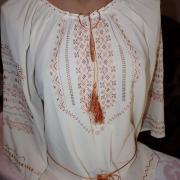 Вышитая блузка из шифона с орнаментом купить Киев