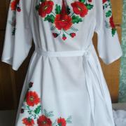 Украинское женское платье с вышивкой