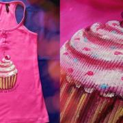 Майка ручной росписи "Сладенький кекс" фото